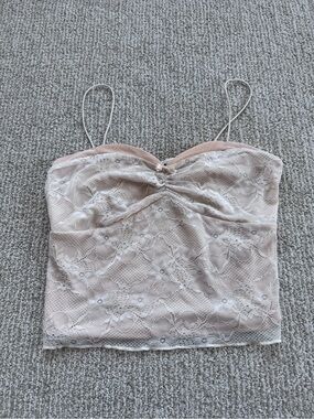 wild fable Cream Lace Cami Tank Top